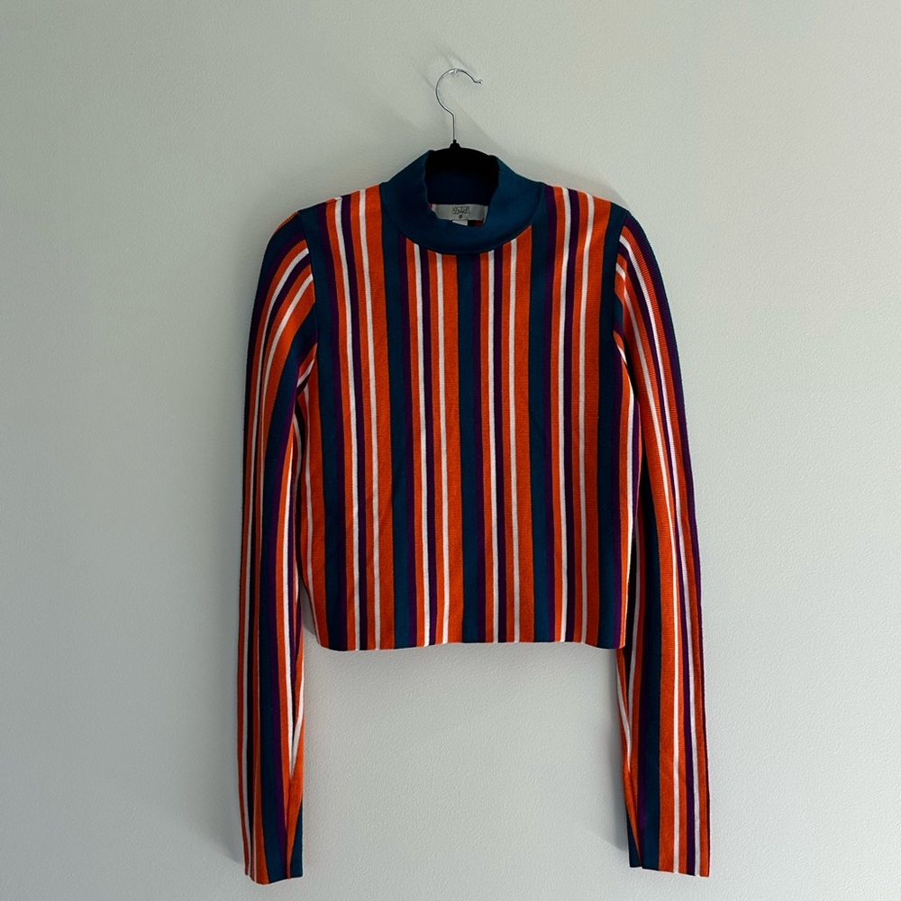 Victor Glemaud Striped Knit Top